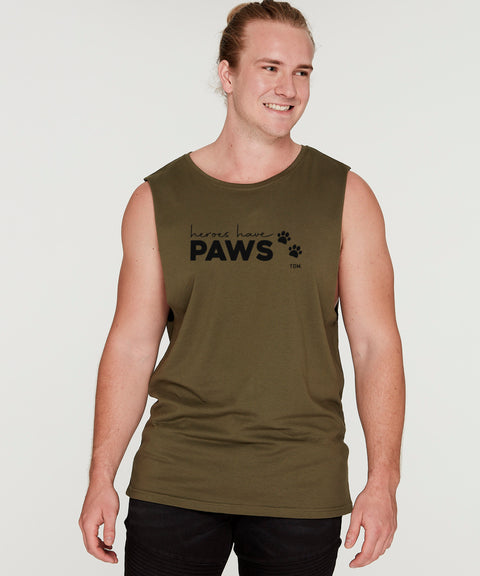 Heroes Have Paws: Men's Tank - The Dog Mum