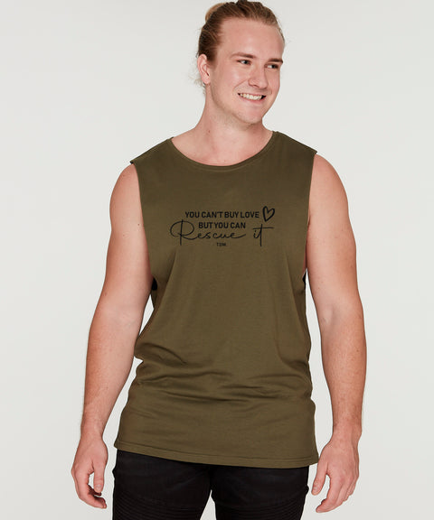You Can't Buy Love But You Can Rescue It: Men's Tank - The Dog Mum