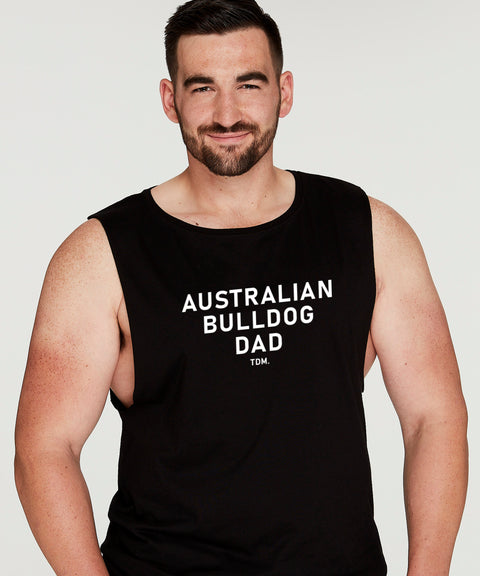 Australian Bulldog Dad Illustration: Tank - The Dog Mum