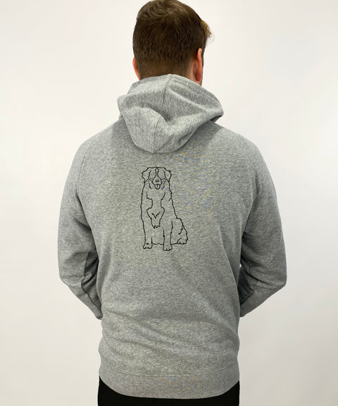 Bernese Mountain Dog Dad Illustration: Unisex Hoodie - The Dog Mum