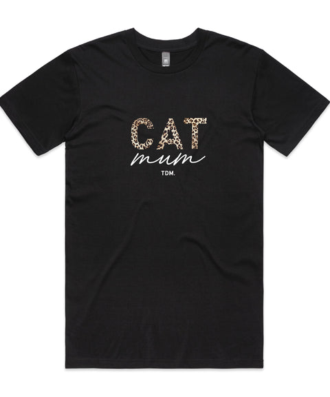 Cat Mum: Leopard Unisex T-Shirt - The Dog Mum