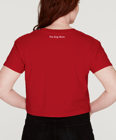 Checking Out Your Dog Crop T-Shirt - The Dog Mum