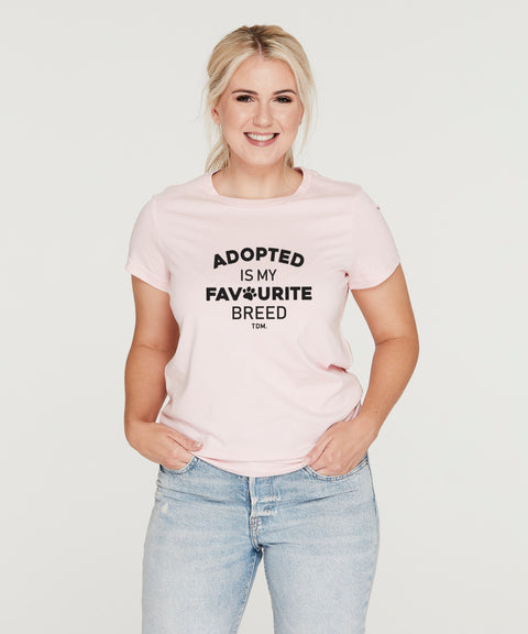 Adopted Is My Favourite Breed: Classic T-Shirt - The Dog Mum