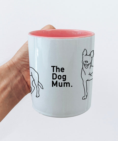 Tripawd Dog Illustration: Mug - The Dog Mum