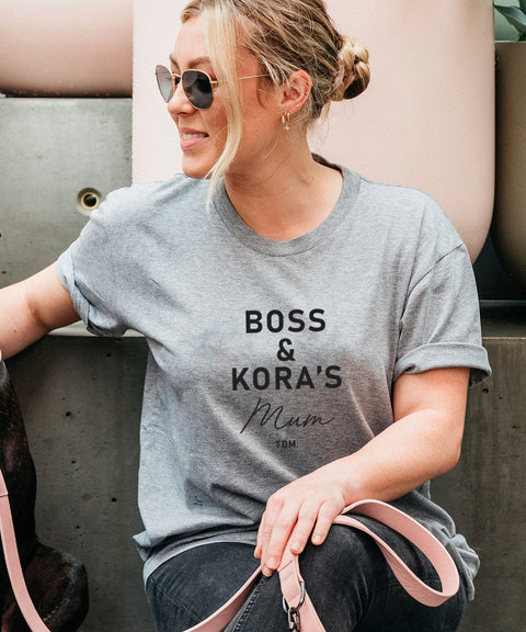 [Dog Name & Dog Name]'s Dog Mum Unisex T-Shirt - The Dog Mum