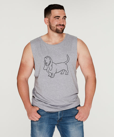 Basset Hound Dad Illustration: Tank - The Dog Mum