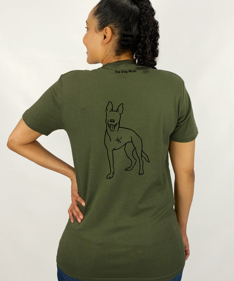 Tripawd Dog Illustration: Unisex T-Shirt - The Dog Mum