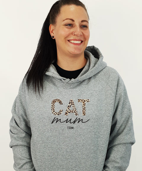 Cat Mum: Leopard Unisex Hoodie - The Dog Mum