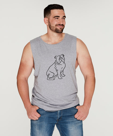 Australian Bulldog Dad Illustration: Tank - The Dog Mum