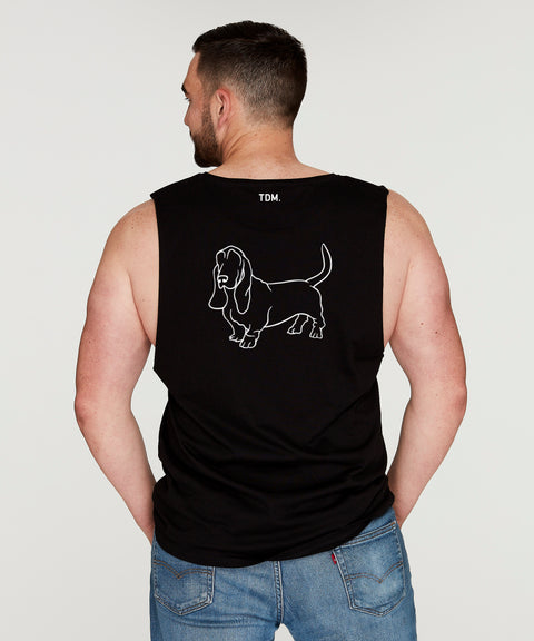 Basset Hound Dad Illustration: Tank - The Dog Mum