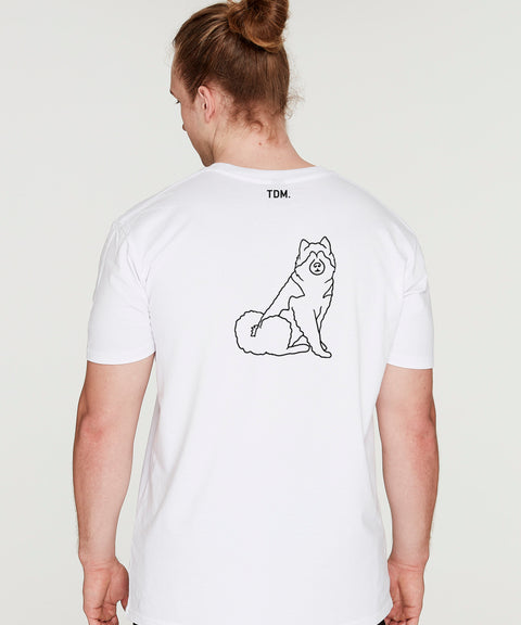 Alaskan Malamute Dad Illustration: T-Shirt - The Dog Mum