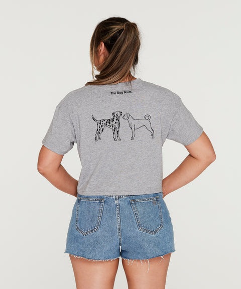 Double Breed Illustration: Crop T-shirt