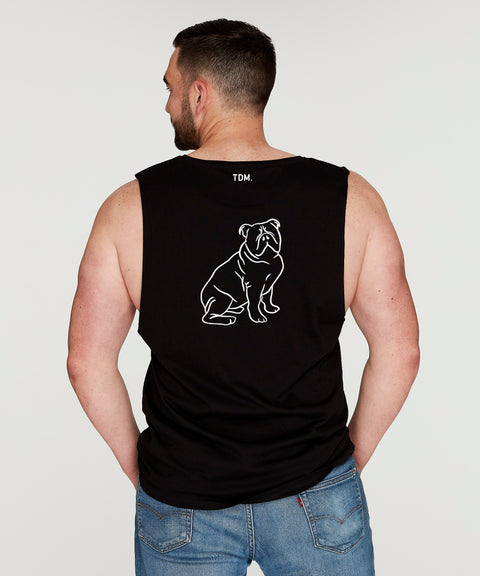 Australian Bulldog Dad Illustration: Tank - The Dog Mum