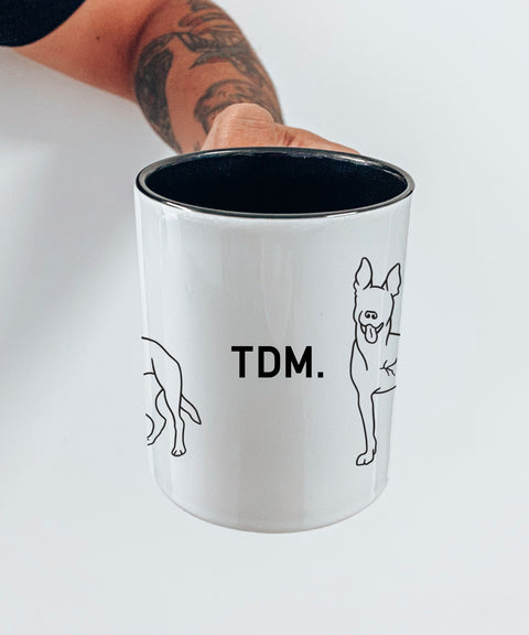 Tripawd Dog Illustration: Mug - The Dog Mum
