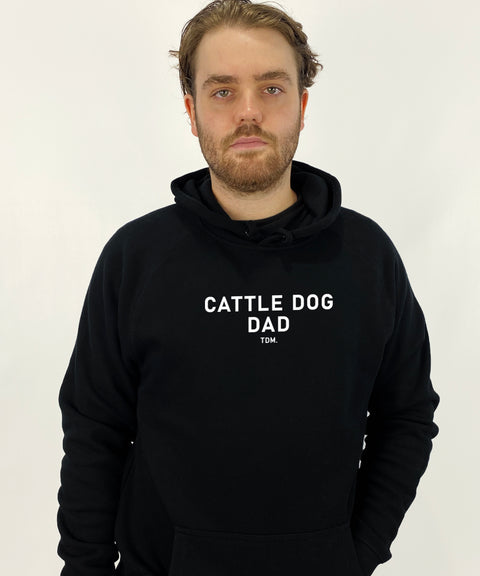 Cattle Dog Dad Illustration: Unisex Hoodie - The Dog Mum