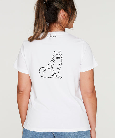 Alaskan Malamute Mum Illustration: Classic T-Shirt - The Dog Mum