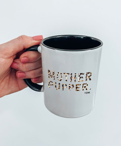 Motherpupper: Leopard Mug - The Dog Mum