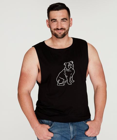 Australian Bulldog Dad Illustration: Tank - The Dog Mum