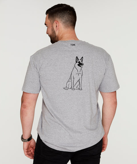 Belgian Malinois Dad Illustration: T-Shirt - The Dog Mum