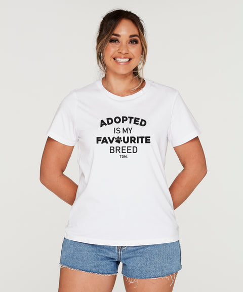 Adopted Is My Favourite Breed: Classic T-Shirt - The Dog Mum