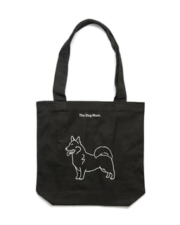 Swedish Vallhund Mum Illustration: Luxe Tote Bag - The Dog Mum