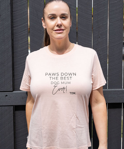 Paws Down Best Dog Mum Ever Classic T-Shirt