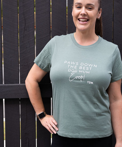 Paws Down Best Dog Mum Ever Classic T-Shirt