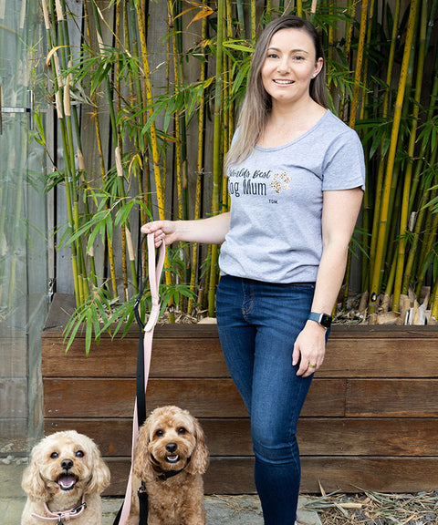 Worlds Best Dog Mum Scoop T-Shirt