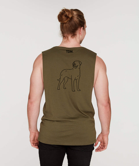 Curly Coated Retriever Dad Illustration: Tank - The Dog Mum