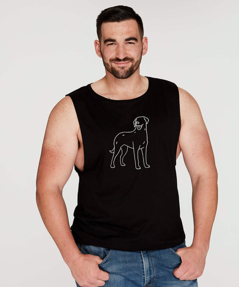 Curly Coated Retriever Dad Illustration: Tank - The Dog Mum