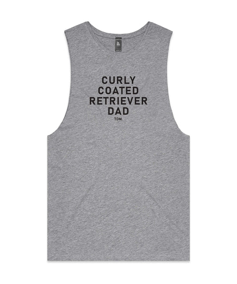 Curly Coated Retriever Dad Illustration: Tank - The Dog Mum