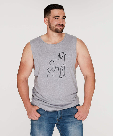 Curly Coated Retriever Dad Illustration: Tank - The Dog Mum