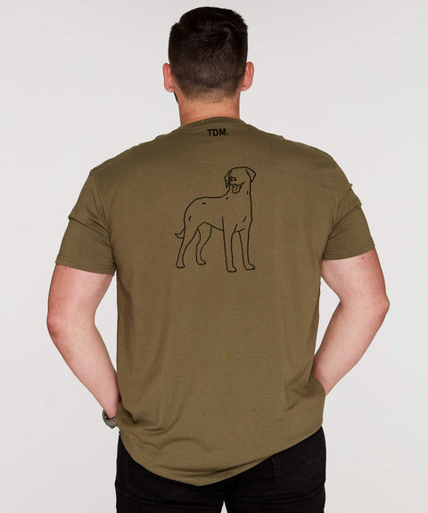 Curly Coated Retriever Dad Illustration: T-Shirt - The Dog Mum