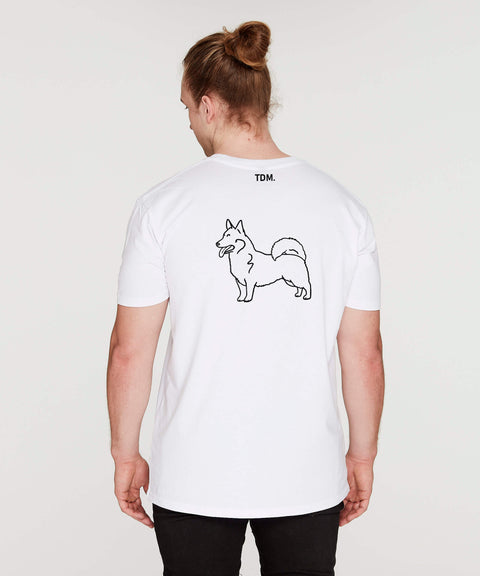 Swedish Vallhund Dad Illustration: T-Shirt - The Dog Mum