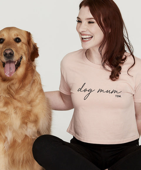 Dog Mum Crop T-Shirt - The Dog Mum