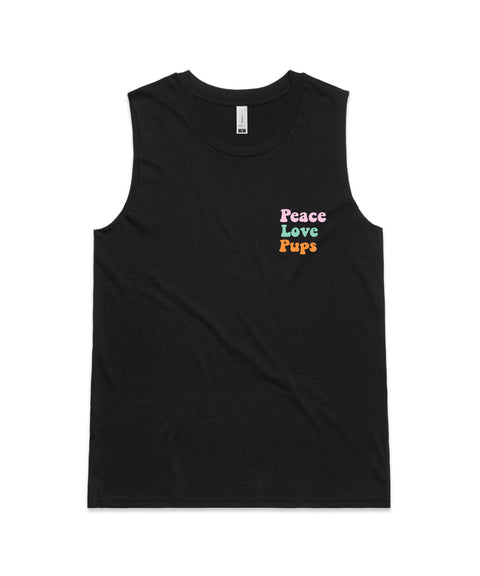 Make Pups Not War Ladies Tank - The Dog Mum