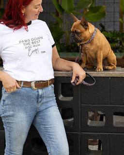Paws Down Best Dog Mum Ever Ringer T-Shirt
