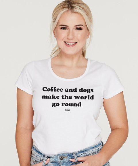 Coffee & Dogs Scoop T-Shirt - The Dog Mum
