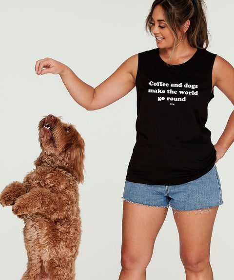 Coffee & Dogs Tank - The Dog Mum