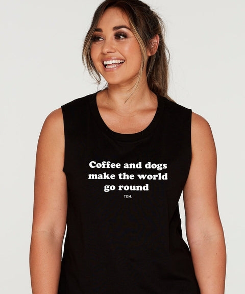 Coffee & Dogs Tank - The Dog Mum