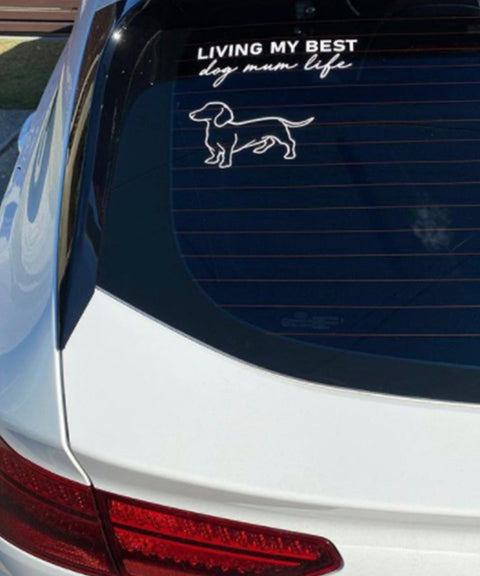 Dachshund Bumper Sticker - The Dog Mum