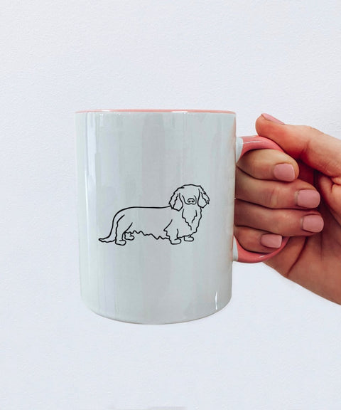 Long Haired Dachshund Mug - The Dog Mum