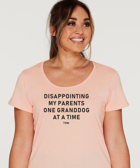 Disappointing My Parents Scoop T-Shirt - The Dog Mum