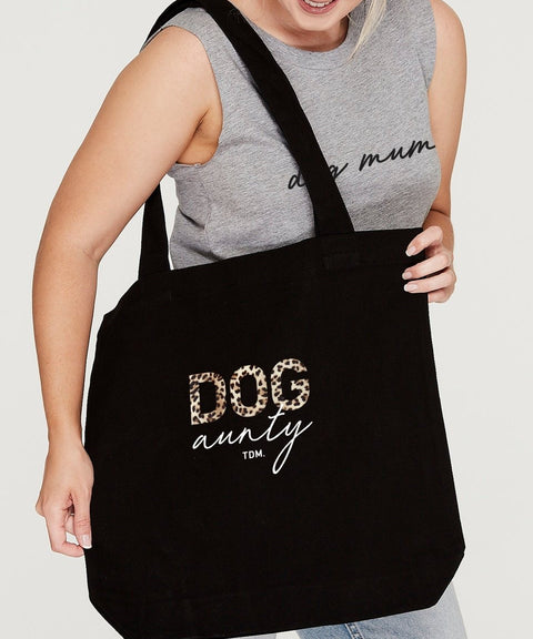 Dog Aunty: Leopard Luxe Tote Bag - The Dog Mum