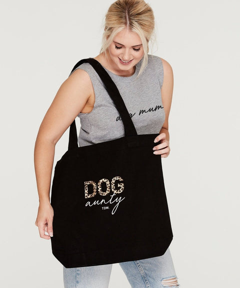 Dog Aunty: Leopard Luxe Tote Bag - The Dog Mum