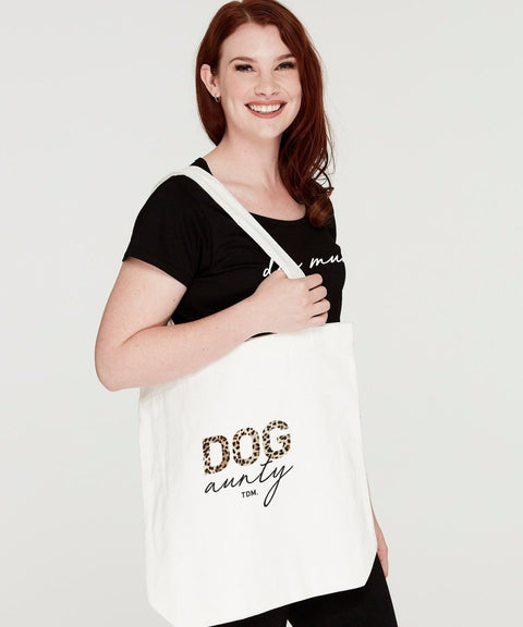 Dog Aunty: Leopard Luxe Tote Bag - The Dog Mum