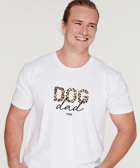 Dog Dad: Leopard T-Shirt - The Dog Mum