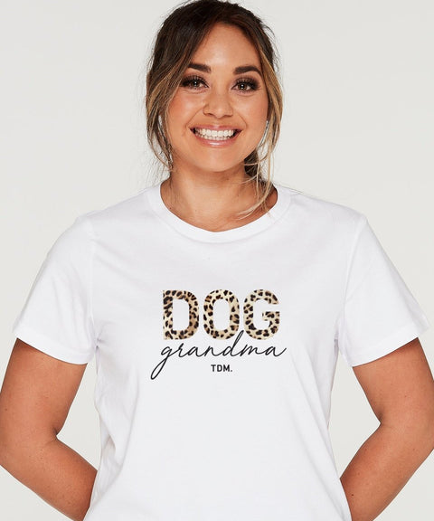 Dog Grandma: Leopard Classic T-Shirt - The Dog Mum