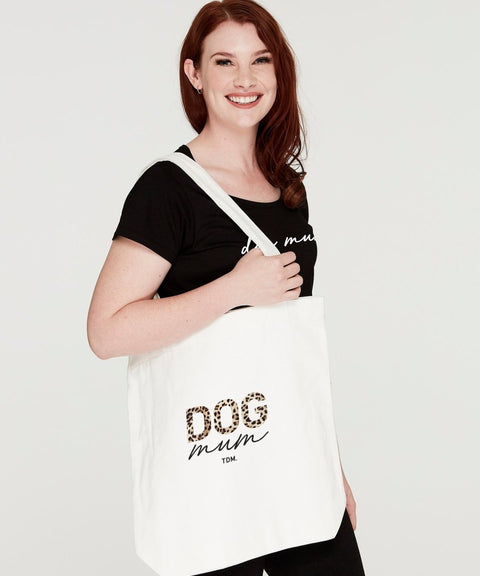 Dog Mum: Leopard Luxe Tote Bag - The Dog Mum