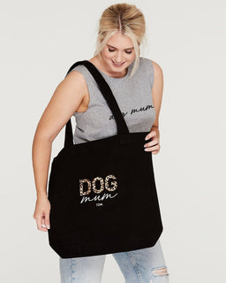 Dog Mum: Leopard Luxe Tote Bag - The Dog Mum